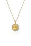 VELINA Diamond Zodiac Pendant in 18k Yellow Gold Leo