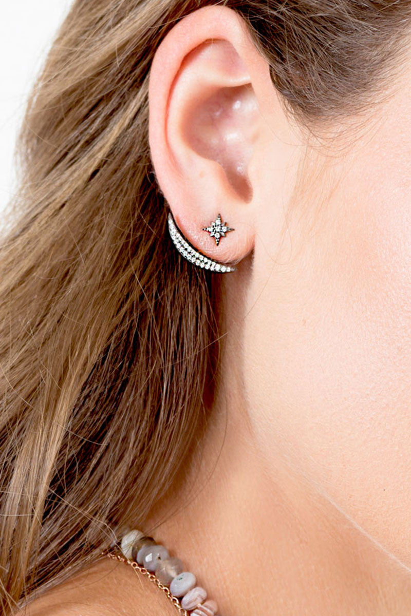 VELINA ACELINE-GOLD Crystal Ear Jackets