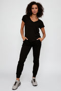 ATM French Terry Slim Sweatpant in Black