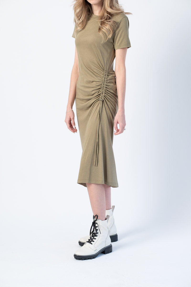 RAG & BONE Ina Dress in Light Olive