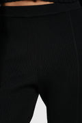 AERON ZERO008 Ribbed Pant in Black