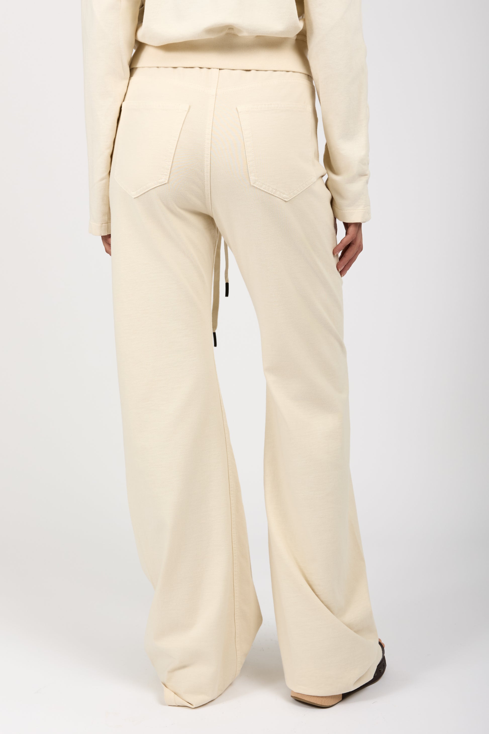 ANDREA YA'AQOV Flared Jersey Pant in Shell