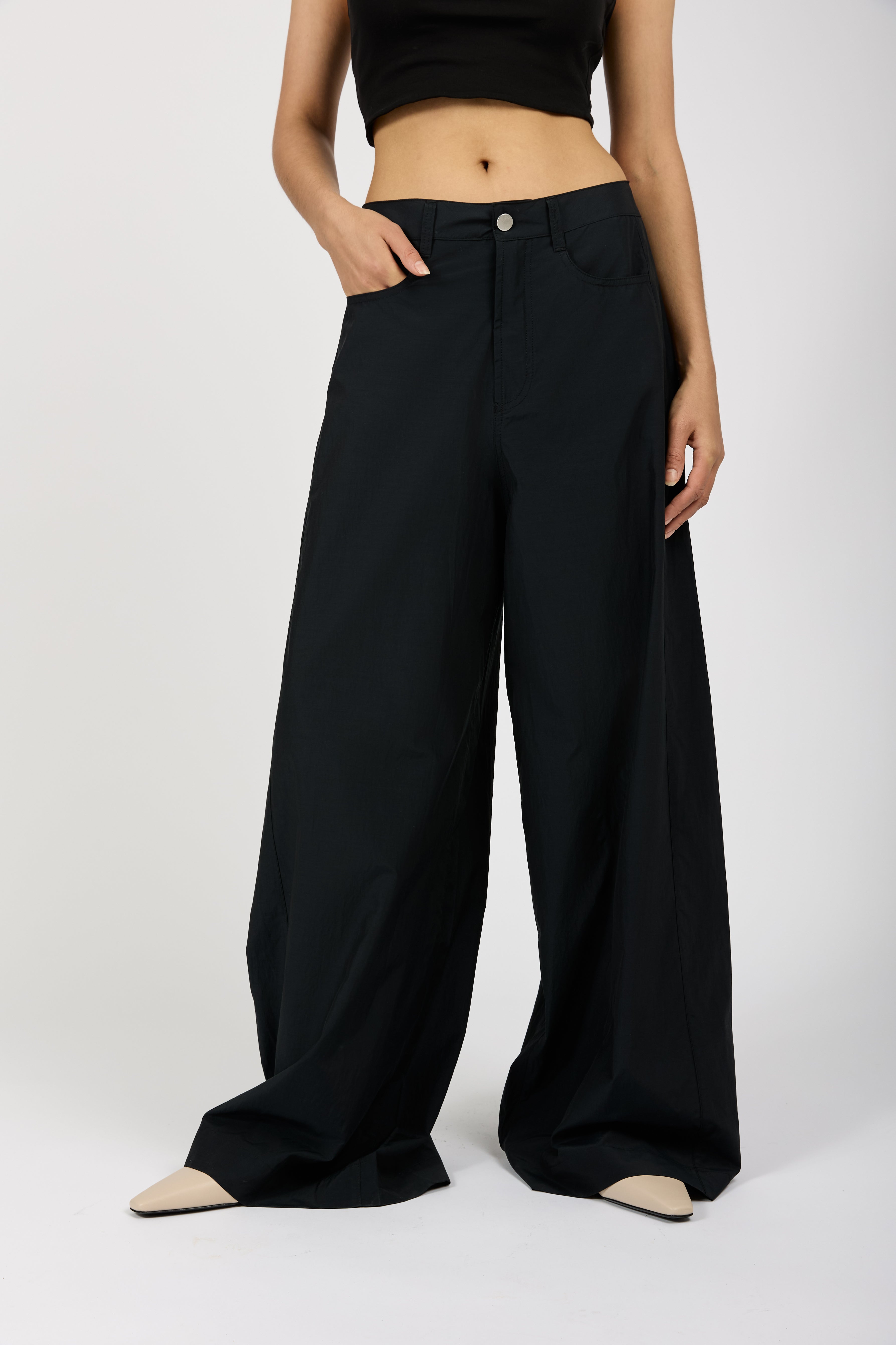 Super Wide Leg Pant in Nero