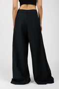 ANDREA YA'AQOV Super Wide Leg Pant in Nero