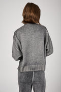 AVANT TOI Hand Painted Malfile Merino Silk Cardigan in Husky