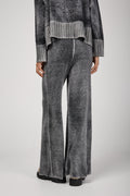 AVANT TOI Hand Painted Minibouclé Wide Leg Pant in Husky