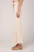 AVANT TOI Hand Painted Silk Long Skirt in Vaniglia
