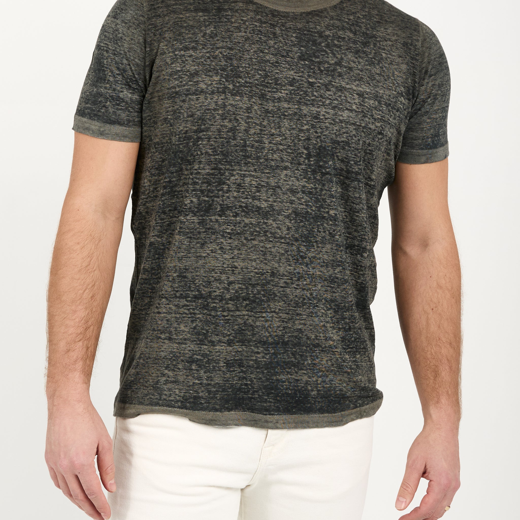 AVANT TOI Linen T-Shirt in Taupe