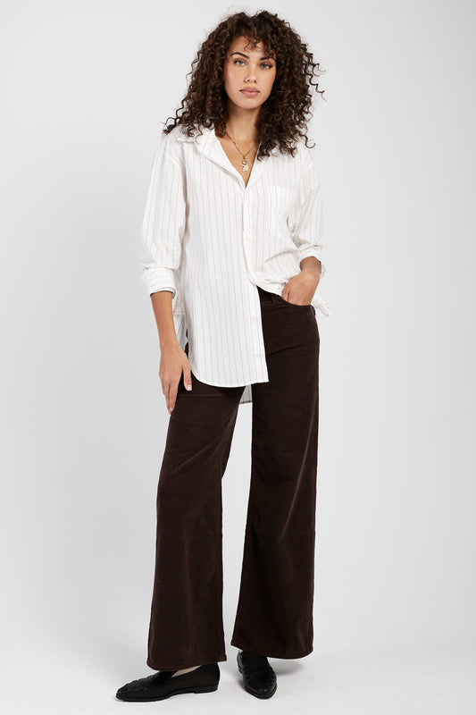 CITIZENS OF HUMANITY Corduroy Paloma Baggy Pant in Dark Brown
