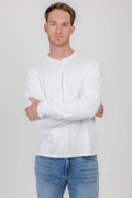 COTTON CITIZEN Presley Long Sleeve Shirt in White