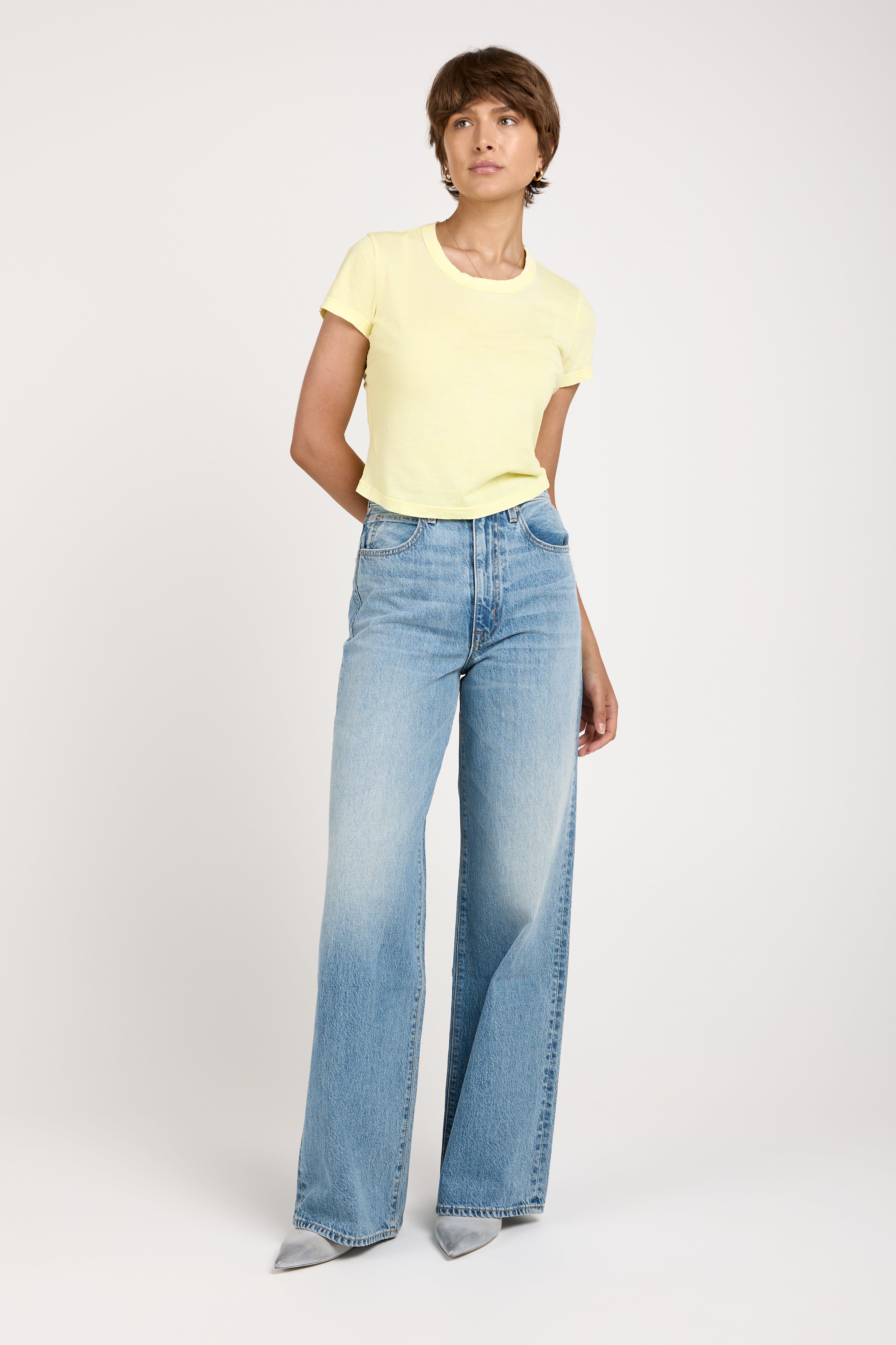 Eva Super Wide Leg Jean in Hard to Find