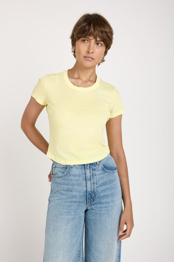 Standard Baby Tee in Vintage Lemon