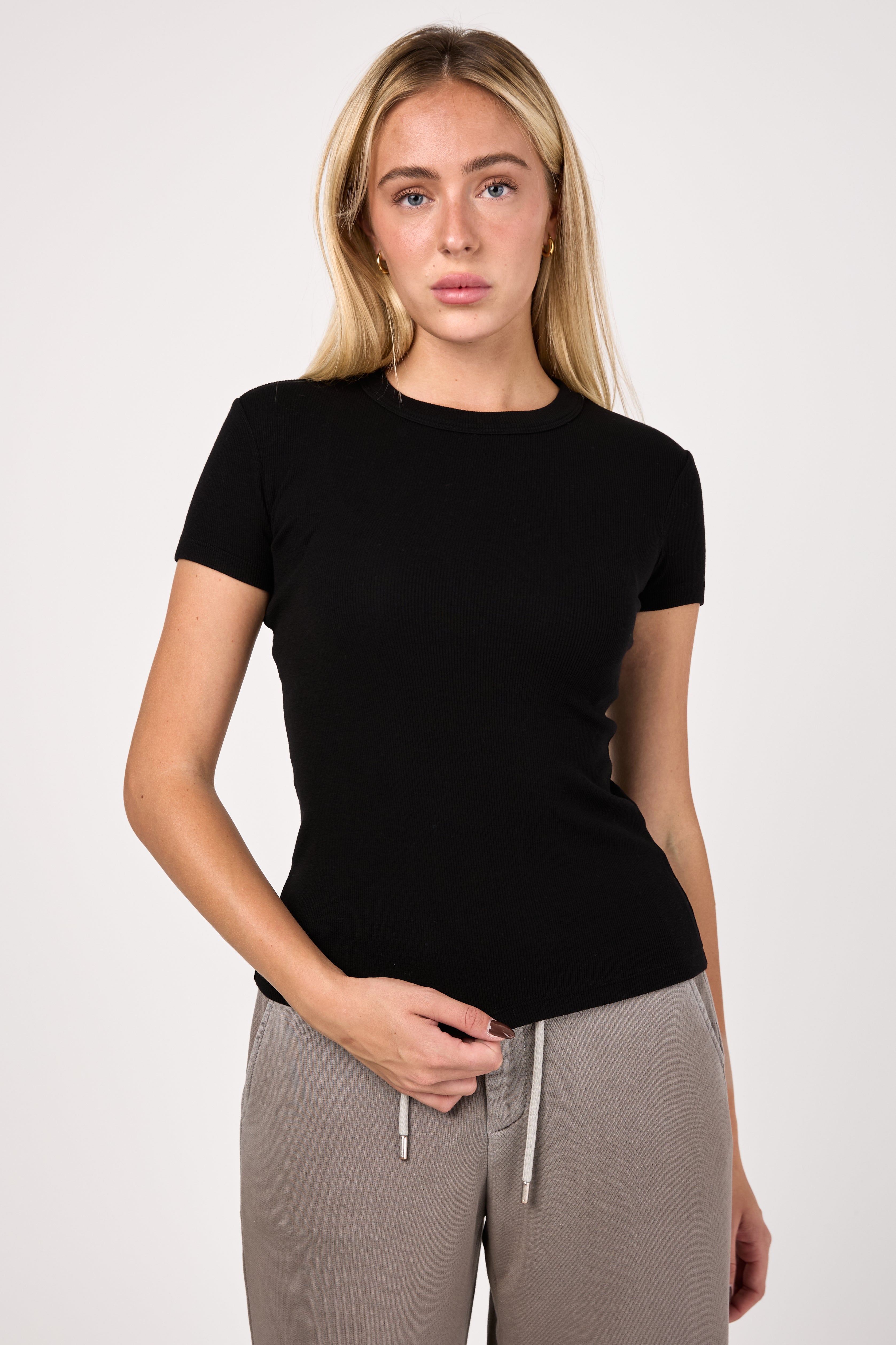 Verona Short Sleeve T-Shirt in Jet Black