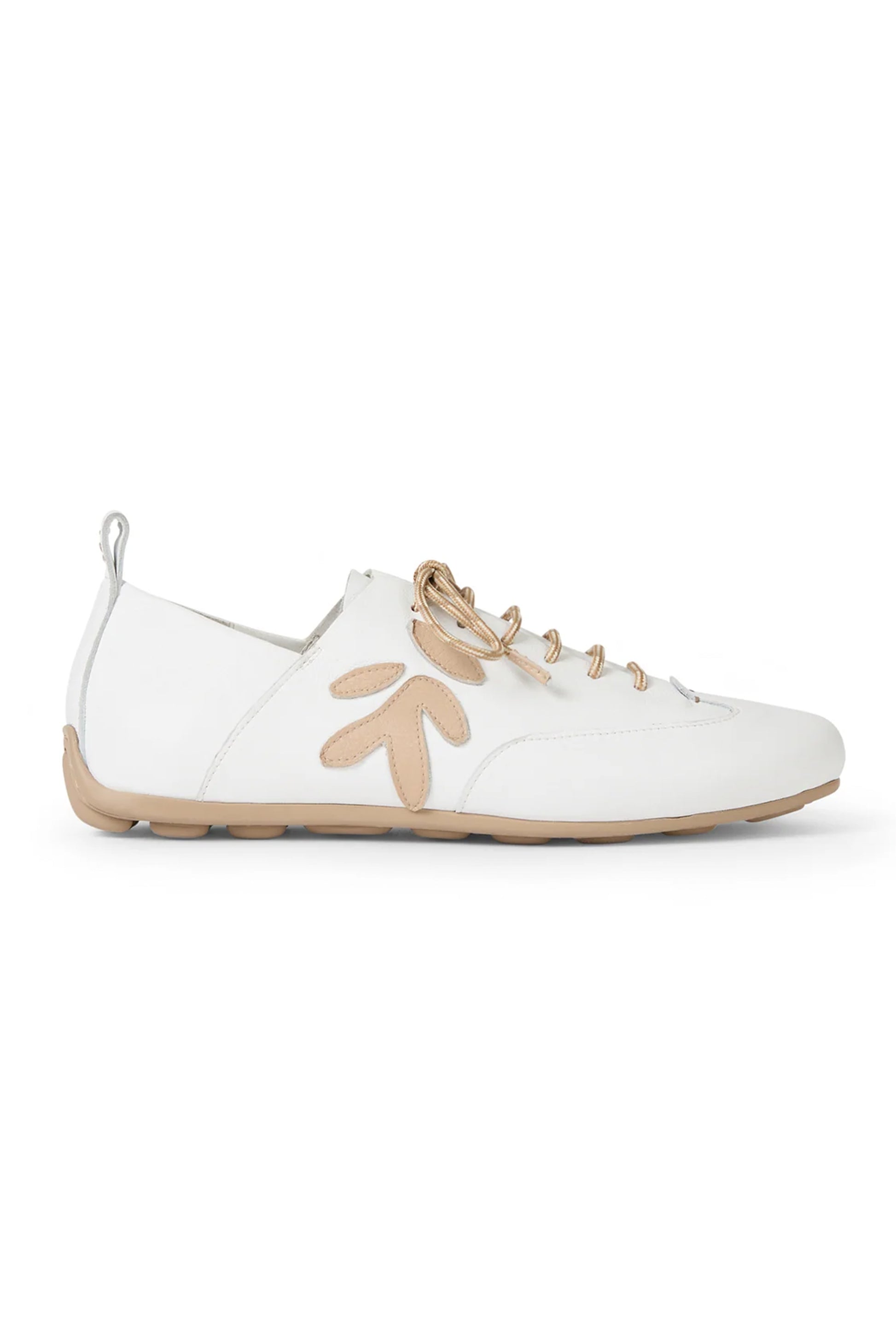 HENRY BEGUELIN Bovine Mousse Leather City Sneaker in Bianco