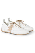 HENRY BEGUELIN Bovine Mousse Leather City Sneaker in Bianco