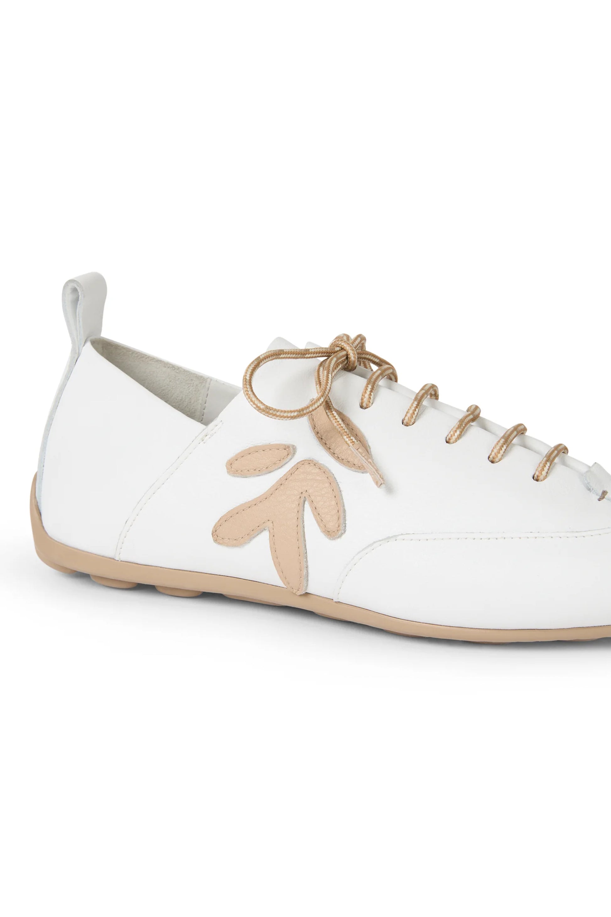 HENRY BEGUELIN Bovine Mousse Leather City Sneaker in Bianco