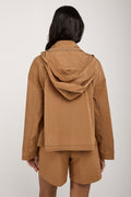 FABIANA FILIPPI Oversized Hooded Jacket in Desert