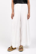 FORTE FORTE Cotton Silk Voile Pant in Pure White