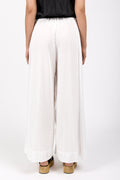 FORTE FORTE Cotton Silk Voile Pant in Pure White