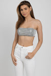 FORTE FORTE 'The Magic Chest' Crystal Strass Bandeau in Silver
