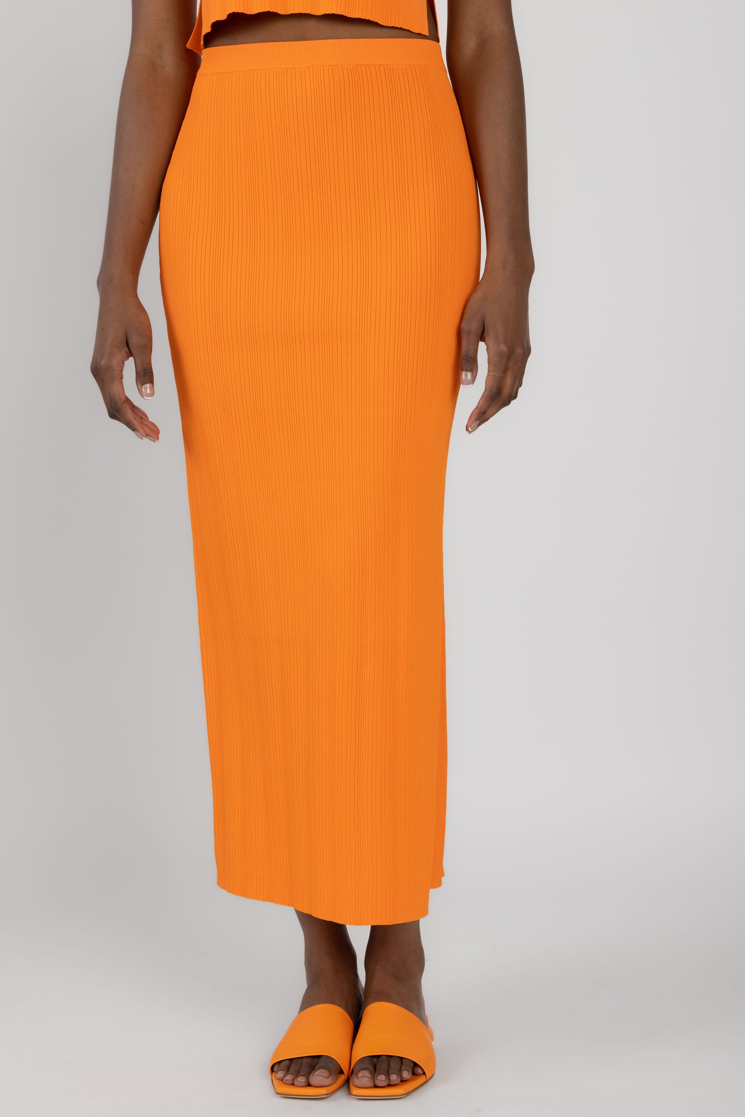 Nsf ribbed knit midi skirt best sale