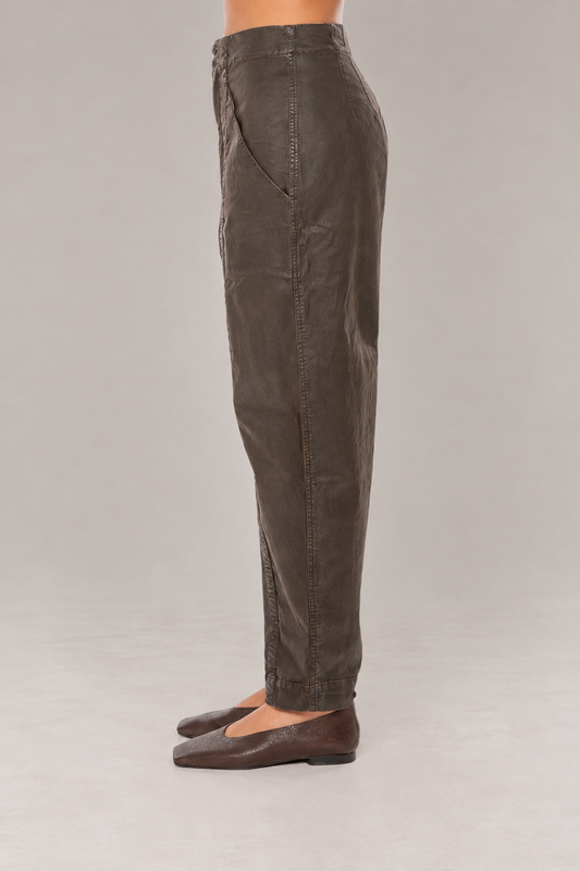 Cotton Woven Pant in Dark Dust