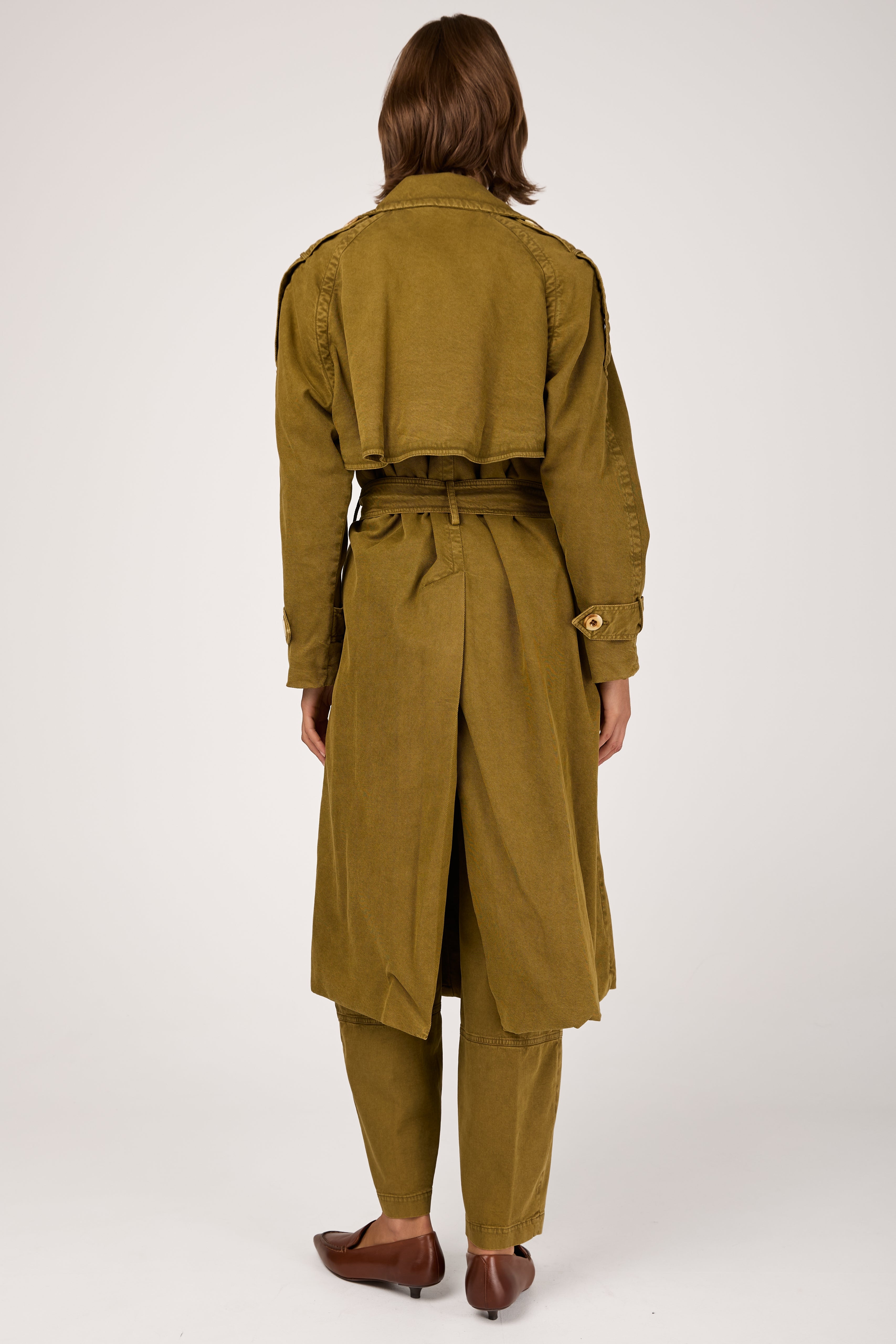 【美品】＜H＞ AETHTETIC BELTED COAT/コート GENTRYPORTOFINOCottonWovenTren