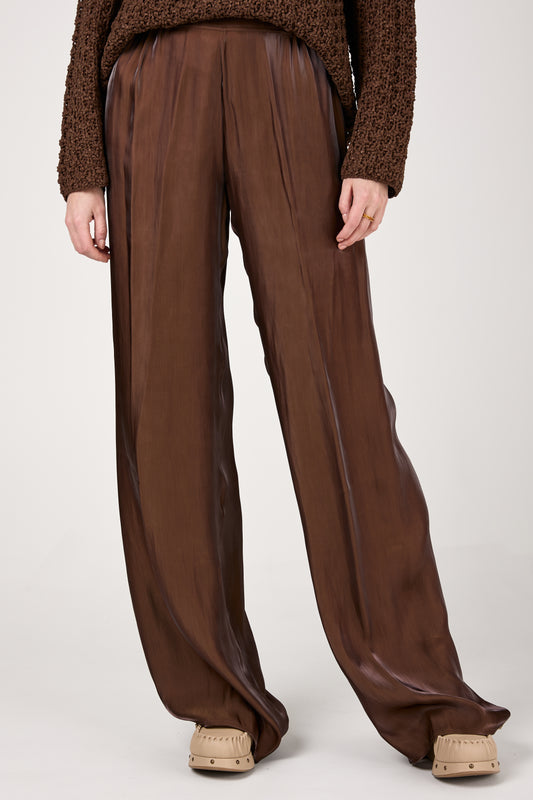 Fluid Iridescent Pant in Marone