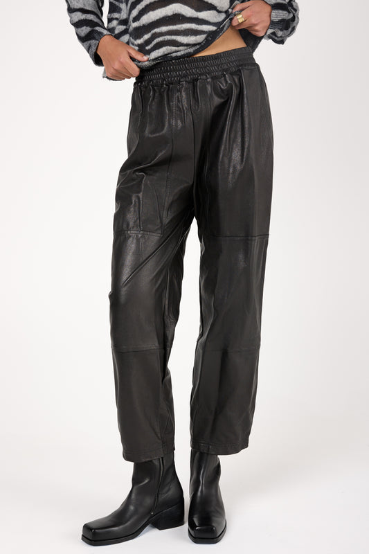 Leather Pant in Nero