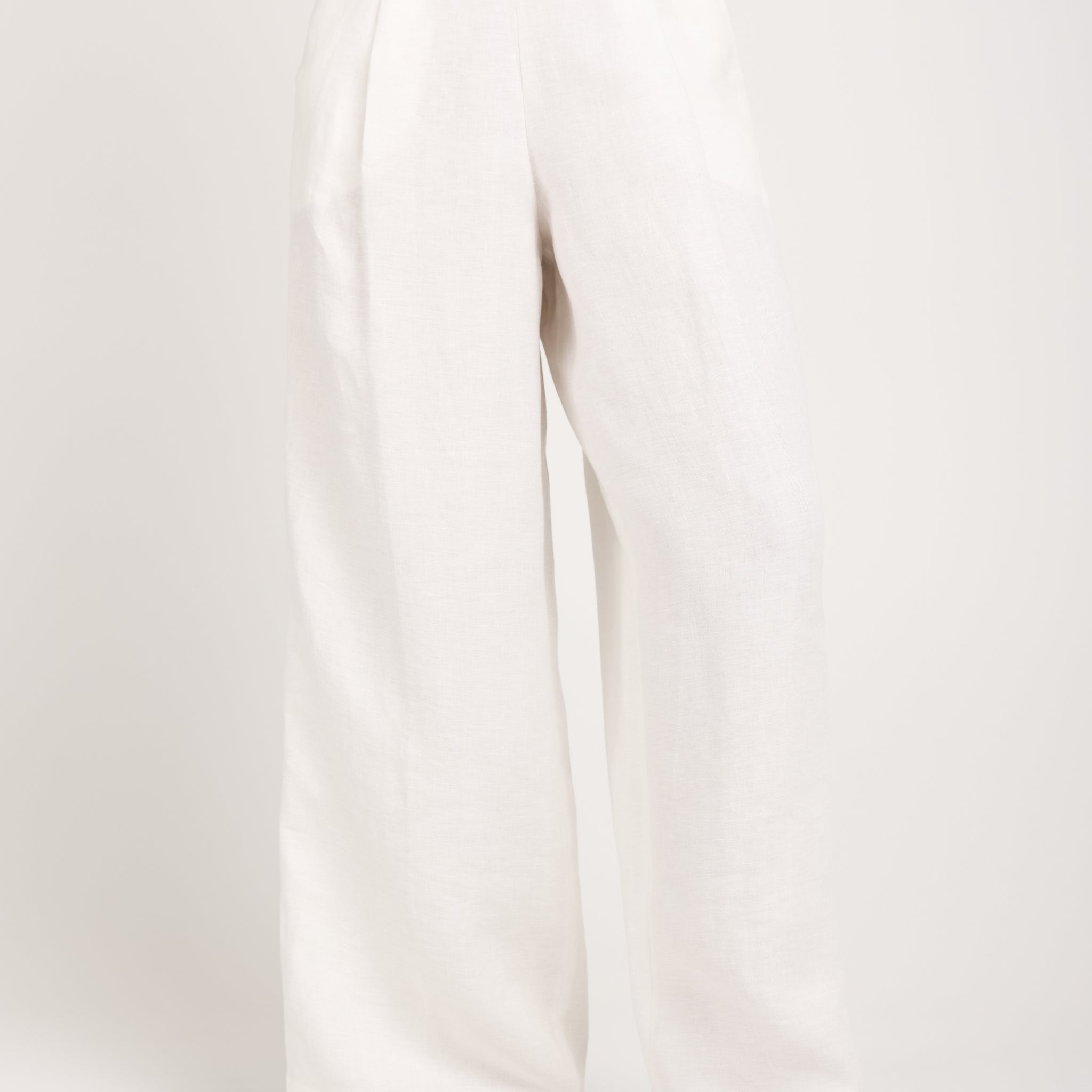 Woven Linen Pant in Latte