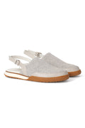 HENRY BEGUELIN Cotton Intreccio Canapa Slingback Sneaker in Polvere