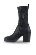HENRY BEGUELIN Old Iron Stretch Leather Boot in Nero