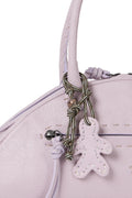 HENRY BEGUELIN Paris Martellato Leather Bag in Glicine