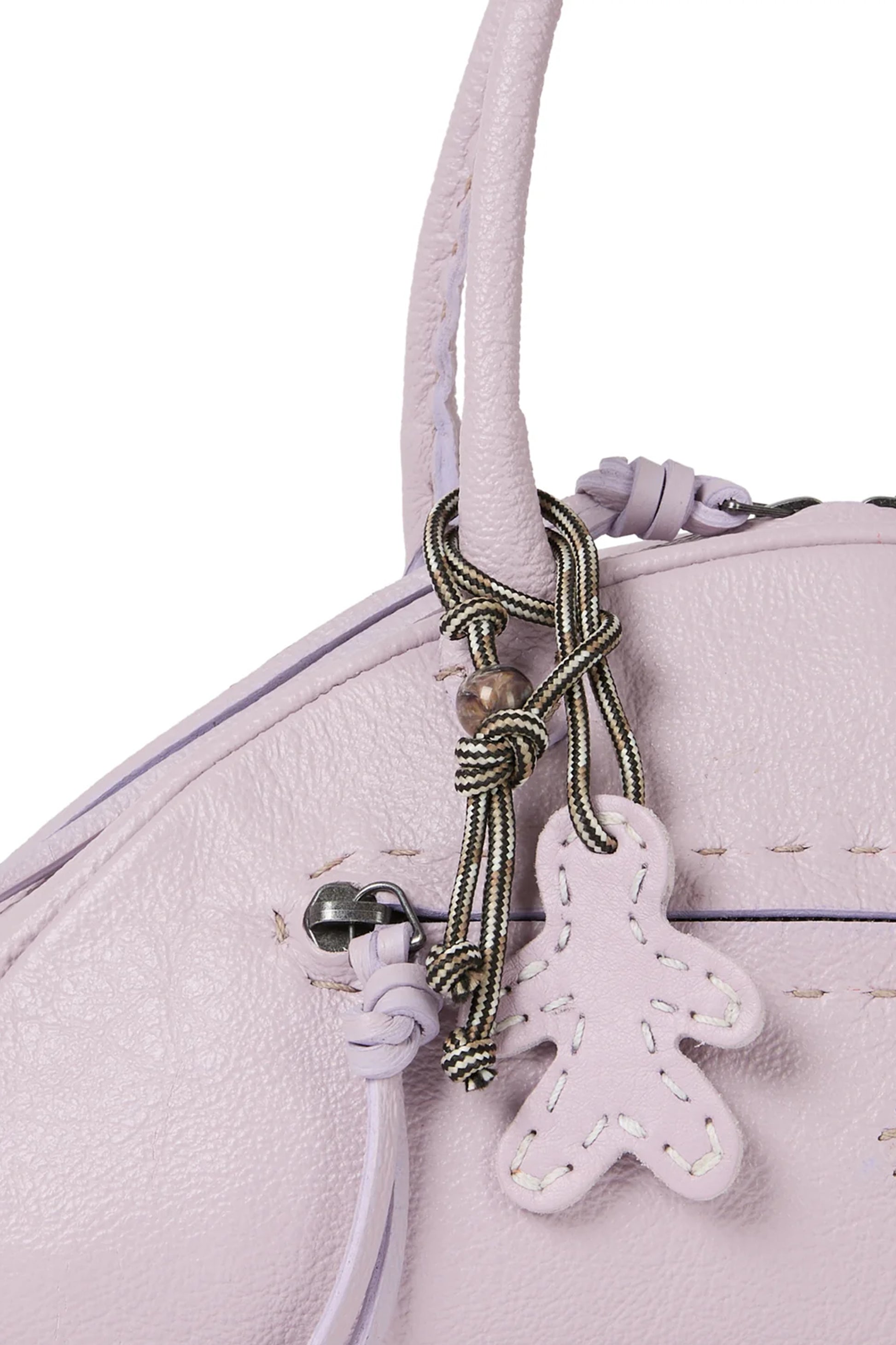 HENRY BEGUELIN Paris Martellato Leather Bag in Glicine