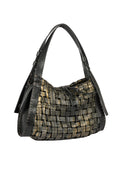 HENRY BEGUELIN Sacca Boa Intreccio Cesta Leather Bag in Laminato Bronzo