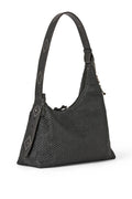 HENRY BEGUELIN Simphony Intreccio Washed Leather Bag in Nero