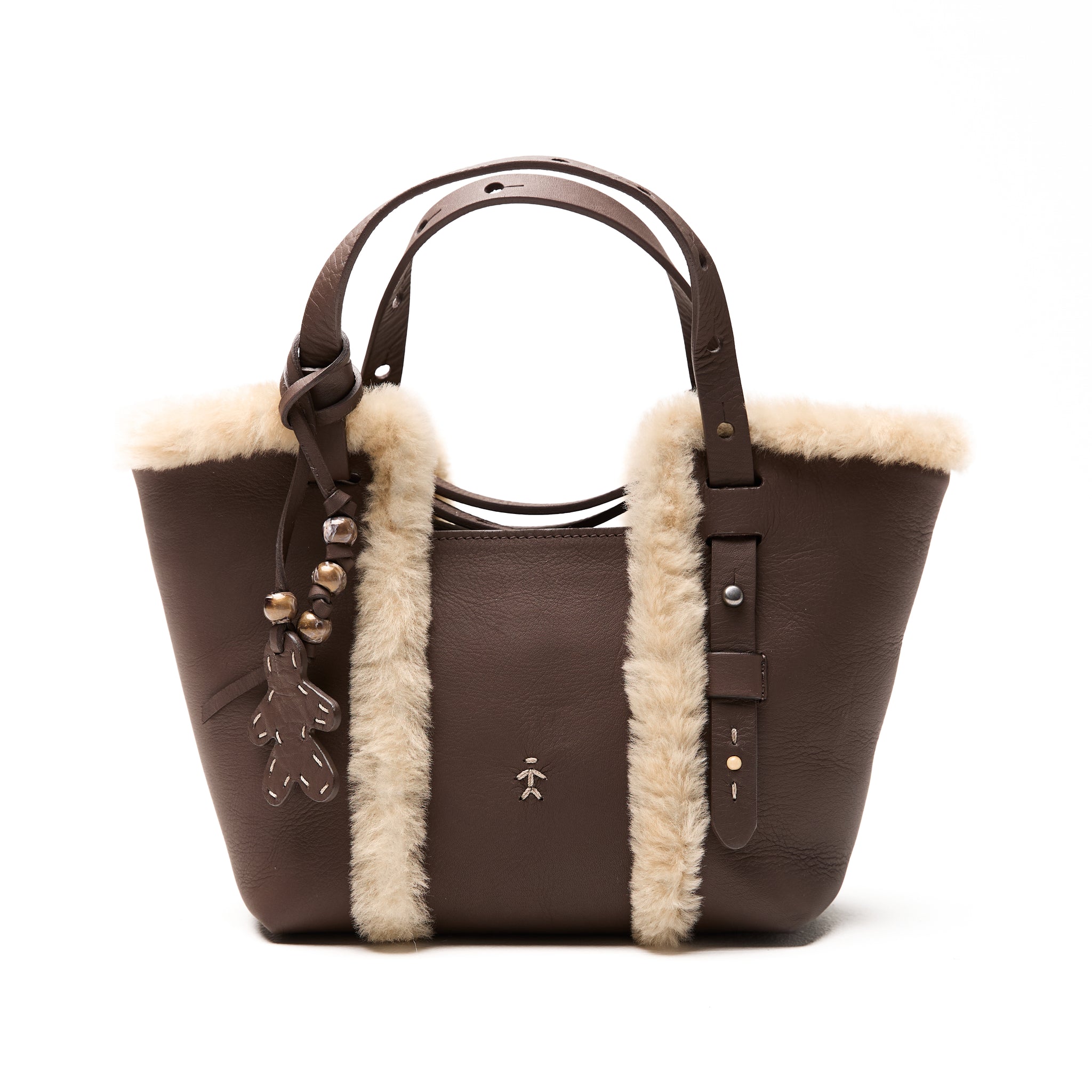 Betta Zip Norton Leather Belt Bag in Moro