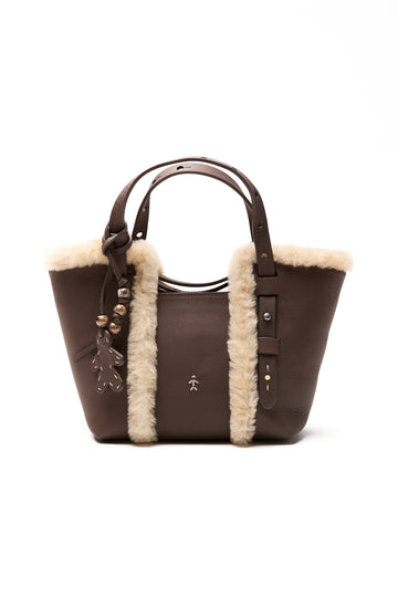 Betta Zip Norton Leather Belt Bag in Moro