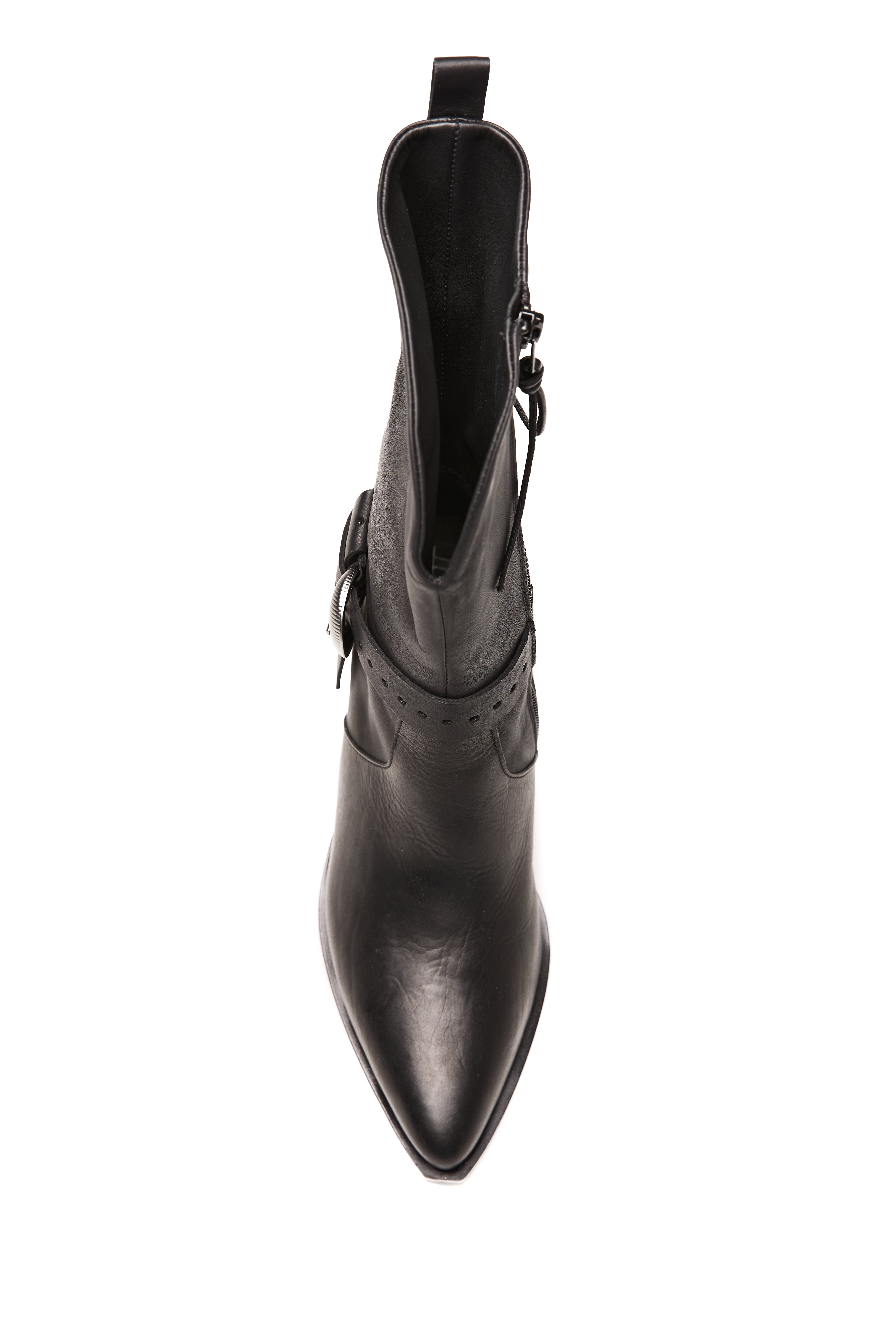 Henry Beguelin Norton Ankle Leather Boot | Black | T. Boutique display picture 2