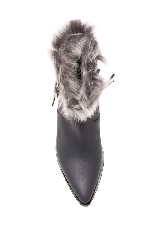 Norton Toscana Leather Ankle Boot in Notte and Brisa Antracite