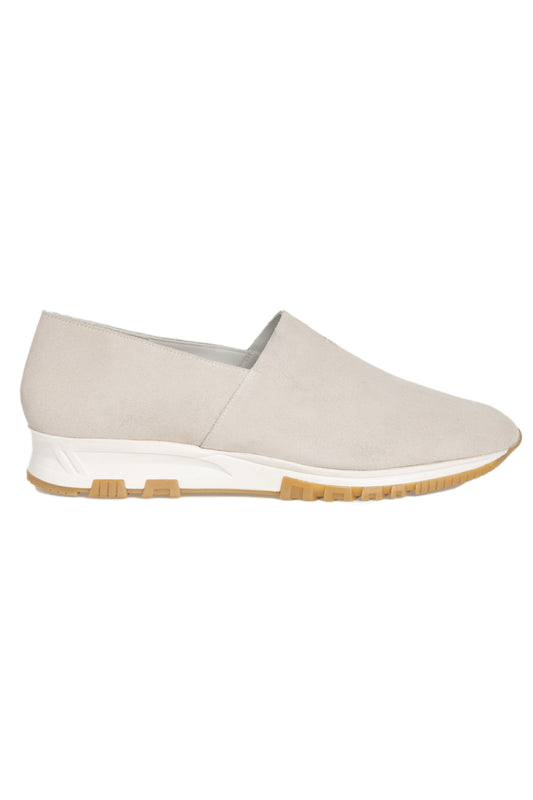 HENRY BEGUELIN Goat Suede Leather Shoe in Ghiaccio