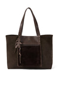 HENRY BEGUELIN Isa Pocket Camoscio Leather Bag in Montone Moro