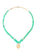 L.A. STEIN Peruvian Opal Beaded Necklace with Australian Opal Pendant