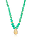 L.A. STEIN Peruvian Opal Beaded Necklace with Australian Opal Pendant
