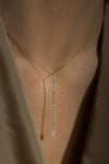 L.A. STEIN Celeste Lariat Necklace in 14k Yellow Gold