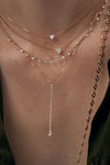 L.A. STEIN Celeste Lariat Necklace in 14k Yellow Gold