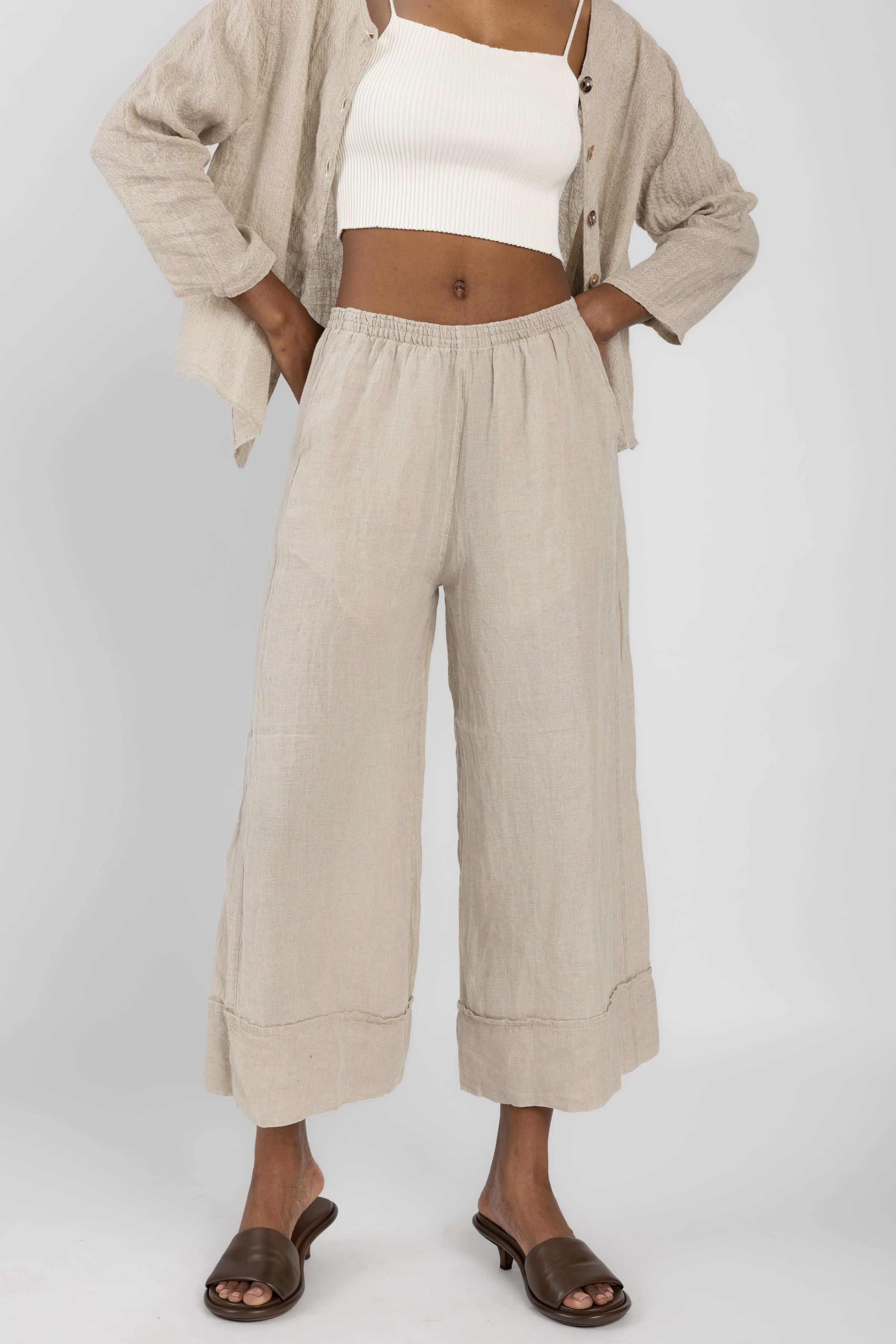 Marco Polo Battista Pant in Naturale