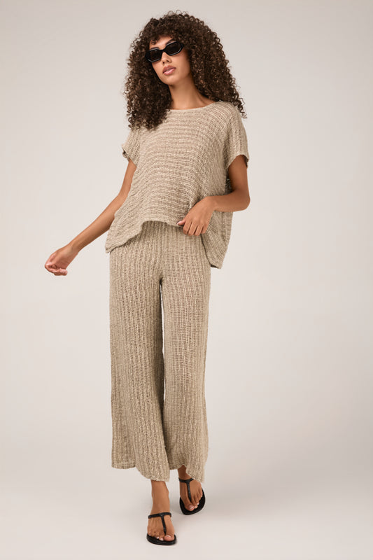 Campagna Luxor Linen Icaro Piu Top in Naturale