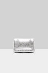 MARSÈLL *PRE-ORDER* Riquadro Laminated Leather Clutch Bag in Silver Foil