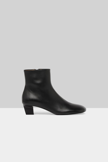 Quama Leather Ankle Boot in Black